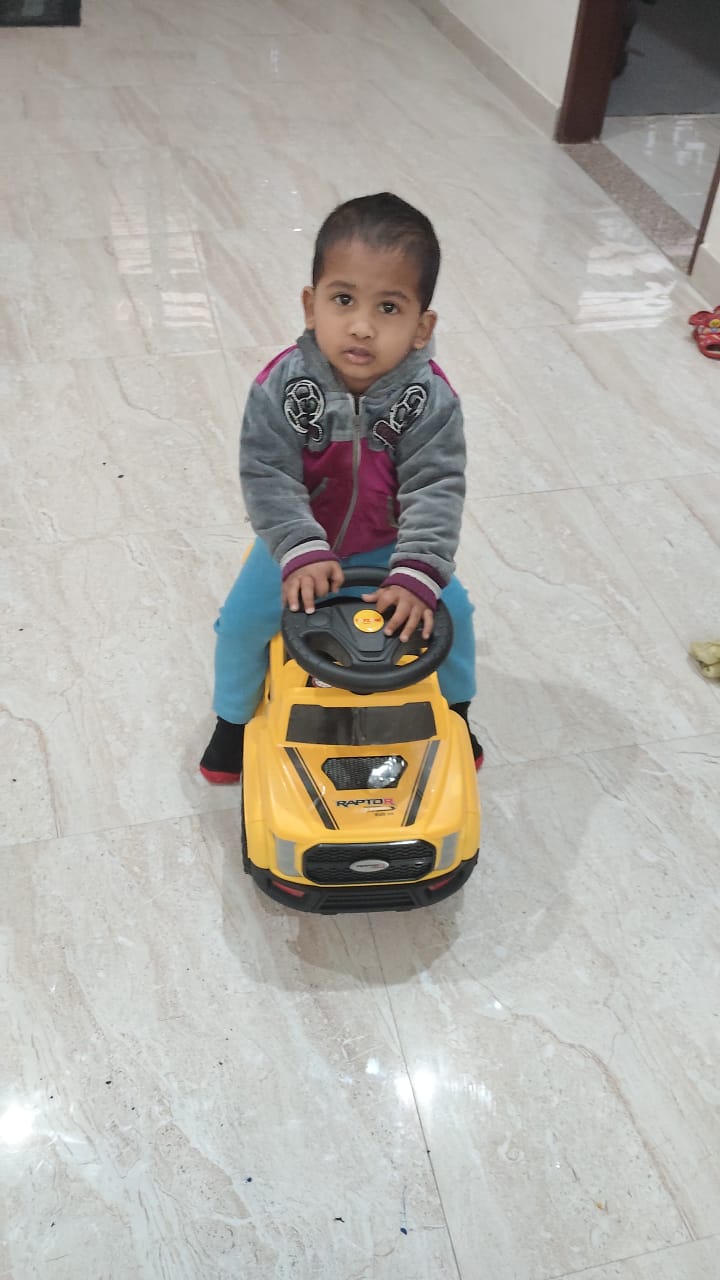 Happy toddler at PnP Day Care Centre Gurgaon